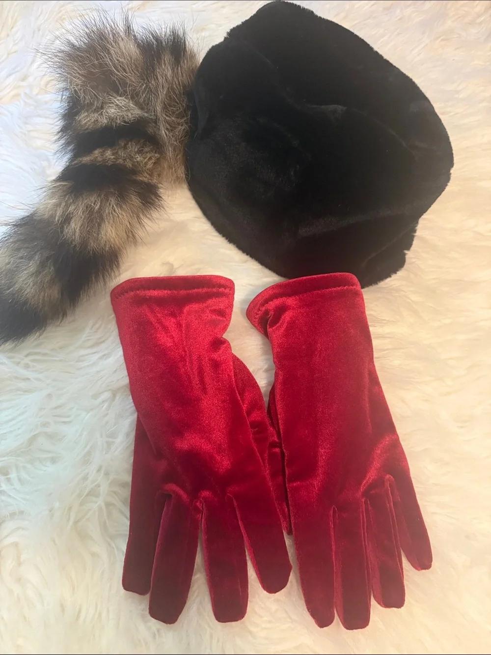 Red Velvet Women's Gloves - Classic Elegant Style